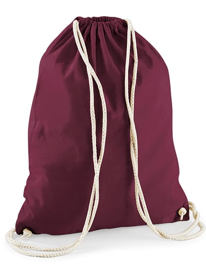 Baumwoll Gymbag Burgundy