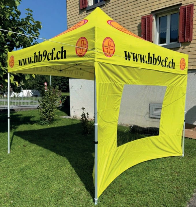 Pavillion bedruckt 3x3m Amateur Funker