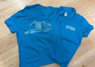 Poloshirts mit Siebdruck Kantonsschule